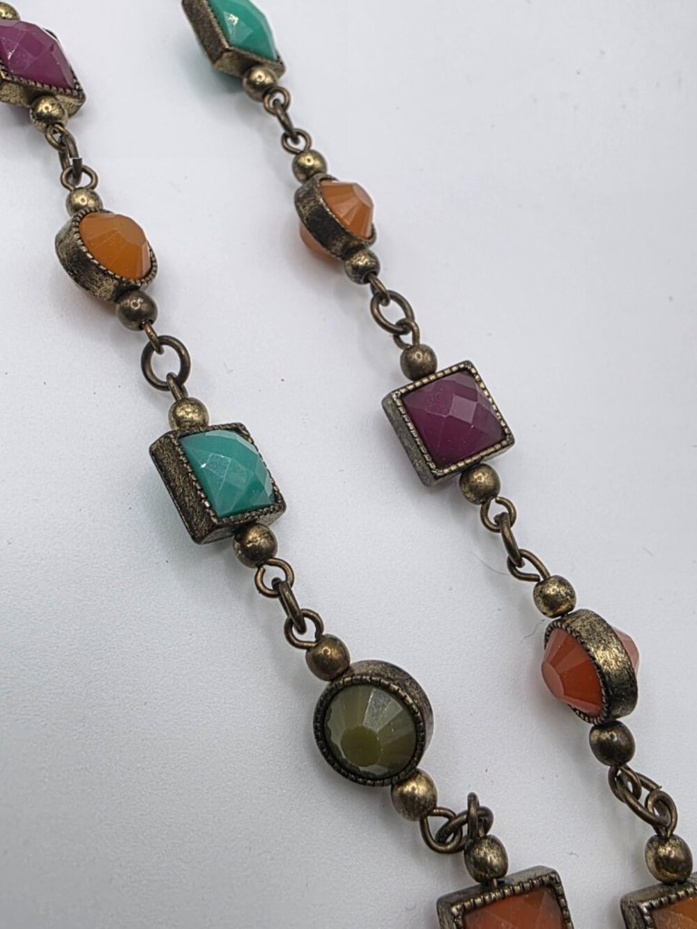 Premier Designs Chiclet Necklace & Jane Earrings Multicolor Set - Picture 2 of 4